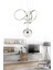 Istanbul Avize Gümüş Twins Beyaz Power Ledli Modern LED Avize 1