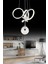 Istanbul Avize Gümüş Twins Beyaz Power Ledli Modern LED Avize 6