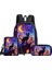 Cat 3pcs/messenger Çantaları ile Set Sırt Çantası, Kalem Çantası, Erkek/kızlar Için Okul Çantası En Iyi Hediye 3D Karikatür Öğrenci Okul Çantaları Renk: 2 (Yurt Dışından) 1