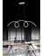 Istanbul Avize Gümüş Wavy Beyaz Power Ledli Modern LED Avize 1
