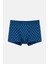 Lacivert 2'li Desenli Pamuk Boxer 2