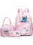 Stitch Angel Sırt Çantası, Öğle Yemeği Çantası Kalem Kılıfı ile Günlük Günlük, Günlük Kullanım Renk Için Ayarlanabilir Kayışlara Dalı Okul Çantaları: Pink-E (Yurt Dışından) 1