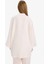 %100 Keten Regular Fit Bağcıklı Uzun Kollu Gömlek Tunik D4394AX25SM 5