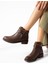 Kadın Kahverengi Fermuarlı Bot 2