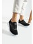 Siyah Beyaz Anatomik Esnek Taban Slip-on Spor Ayakkabı Günlük Sneaker 2