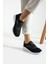 Siyah Beyaz Anatomik Esnek Taban Slip-on Spor Ayakkabı Günlük Sneaker 5