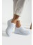 Beyaz Anatomik Esnek Taban Slip-on Spor Ayakkabı Günlük Sneaker 1