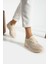 Bej Anatomik Esnek Taban Slip-on Spor Ayakkabı Günlük Sneaker 2