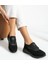 Siyah Anatomik Esnek Taban Slip-on Spor Ayakkabı Günlük Sneaker 4