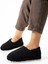Siyah Arkası Lastikli Havlu Kumaş Ev Ayakkabısı Ev Botu Panduf (ÜRÜN GELİŞTİRİLMİŞTİR) 2