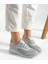 Buz Gri Anatomik Esnek Taban Slip-on Spor Ayakkabı Günlük Sneaker 4