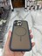 iPhone 14 Pro Max Uyumlu Karbon Şeffaf Desenli Mat Tank Magsafe Kılıf - Lacivert 3