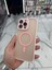 iPhone 16 Pro Max Magsafe Uyumlu Kılıf Kamera Lens Korumalı Magsafe Mat Kılıf - Pembe 5