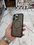 iPhone 16 Pro Max Uyumlu Karbon Şeffaf Desenli Mat Tank Magsafe Kılıf - Siyah 1