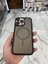 iPhone 16 Pro Max Uyumlu Karbon Şeffaf Desenli Mat Tank Magsafe Kılıf - Siyah 2