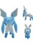 Kawaii Mimikyu Eevee Doldurulmuş Peluş Oyuncak Pokemon Evrim Umbreon Flareon Jolteon Glaceon Vaporeon Sylveon Espeon Peluche Bebekler: E Stant Glaceon (Yurt Dışından) 1