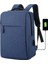 Büyük Kapasiteli Bilgisayar Rucksack Leisure Oxford Ceza Iş Seyahat Sırt Çantası USB Şarj Portu Premium Sense Tablet Çanta Renk: Mavi (Yurt Dışından) 1