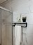 Fulya Banyo Ahşap Raflı Siyah Metal Havlu, Şal Askılık 3