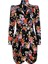Kadın Siyah Flora Dress Çiçek Desenli Elbise 5