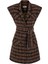 Kadın Lacivert Solis Dress Ekose Desenli Elbise 1