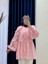 Nubuna Şeritleri Çiçekli GÖMLEK-MF1793 Pembe 1