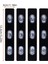 4 Adet Araba Iç Mekan LED Çok Renkli Rgb Şerit Işık Dekoratif Atmosfer Lambaları USB Kablosuz Ortam Aydınlatma Araba Işığı (Yurt Dışından) 4