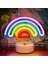 Gökkuşağı Neon Tabela Gökkuşağı Neon Işık, LED Gökkuşağı Lamba Gece Lambası, Usb/pil ile Çalışan Neon Tabela Gökkuşağı Oda Dekoru (Yurt Dışından) 3