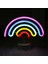 Gökkuşağı Neon Tabela Gökkuşağı Neon Işık, LED Gökkuşağı Lamba Gece Lambası, Usb/pil ile Çalışan Neon Tabela Gökkuşağı Oda Dekoru (Yurt Dışından) 5