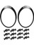 Siyah Far Trimleri Halka Çerçeveleri Kapak Çifti Mini Cooper R55 R56 2007-2015 51137149905 51137149906 51132752145 (Yurt Dışından) 2