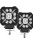 4 Inç Araba Kare LED Çalışma Işığı Strobe Far Beyaz Sarı Offroad Sürüş Işığı Spot Kamyon Arabalar Suv Tekne Için (Yurt Dışından) 3