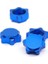 4 Adet Alüminyum Tekerlek Göbeği Kapağı Toz Önleyici Kapak 17MM Altıgen Somun 1/8 Rc Araba Için, Mavi (Yurt Dışından) 3