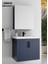 Lizbon 65 cm Lake Lacivert Banyo Dolabı 1