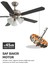 Brisote 132CM Mat Krom Motor 3 Lambalı Tavan Vantilatörü 2
