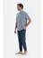 Lacivert Jogger Paça Basıc Penye Modal Pantolon 3