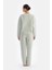 Açık Gri Kapitone Pijama Üstü 2