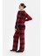 Kırmızı Ekoseli Polar Sweatshırt 3