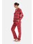 Kırmızı Ekoseli Termal Gömlek Pantolon Pijama Takımı 3