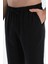 Siyah Çizgili Dokuma Pantolon 5