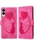 Galaxy S25 Kenar Kabartmalı Sevimli Kedi Tutucu Kapak Için Flip Case (Yurt Dışından) 1