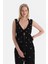 Siyah Kolsuz Önden Bağlamalı Üst 1