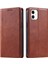 IPhone 12 Pu Deri Koruyucu Kart Yuvaları Tutucu Ince Için Flip Case (Yurt Dışından) 1