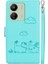 Poco M6 Için Flip Case Deri Cüzdan Kedi Rfıd Kart Yuvası Tutucu (Yurt Dışından) 5