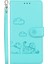 IPhone 16 Için Flip Case Pro Kart Yuvası Tutucu Kickstand Deri Cüzdan Kedi (Yurt Dışından) 5