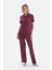 Bordo Basıc Gömlek Pantolon Pijama Takımı 1