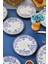 6 Kişilik 12 Parça Seramik Pasta ve Servis Sunum Tabağı Takımı Spring 7