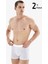 9324 ERKEK MOOD 2 Lİ BEYAZ BOXER 1