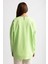 5415 -2 Iplik Ince Rahat, Basic Düz Kadın Uzun Sweatshirt 4