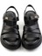 Siyah Leather Kadın Sandalet K05299113603 2