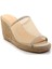 Bej Leather Kadın Terlik K04718700622 2