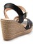 Siyah Leather Kadın Sandalet K05718071303 3